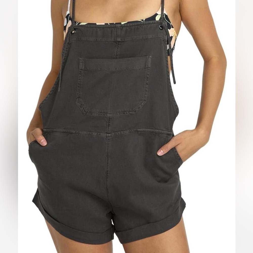 Billabong Charcoal Denim Overalls